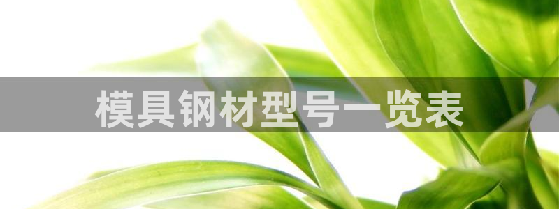 太阳集团游戏城1382：模具钢材型号一览表