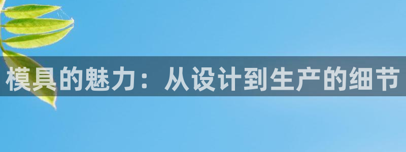 太阳成集团tyc7111cc电影：模具的魅力：从设计到生产的细节