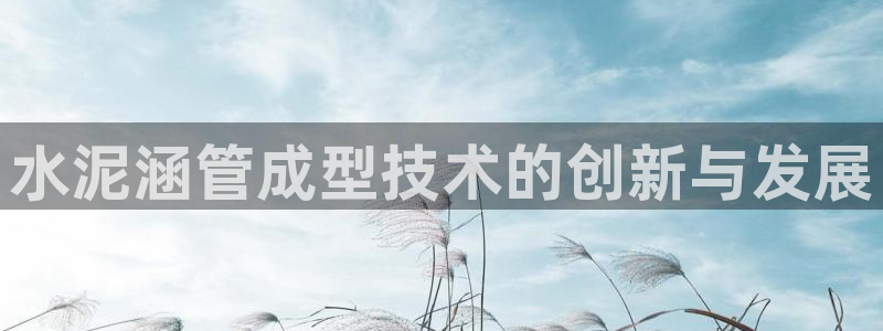 太阳gg登录：水泥涵管成型技术的创新与发展