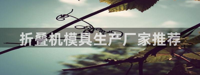 太阳成集团tyc151：折叠机模具生产厂家推荐