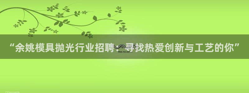 122cc太阳集成游戏官方网站版：“余姚模具抛光行业招聘：寻找热爱创新与工艺的你”