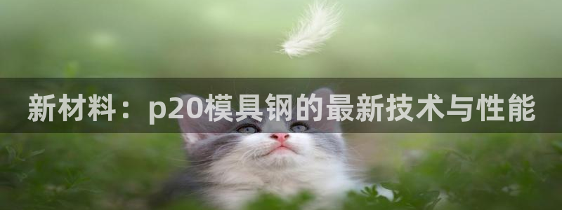 15vip太阳集团：新材料：p20模具钢的最新技术与性能