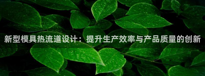 太阳集团在线：新型模具热流道设计：提升生产效率与产品质量的创新