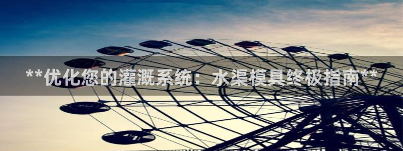 太阳成集团电子游戏：**优化您的灌溉系统：水渠模具终极指南**